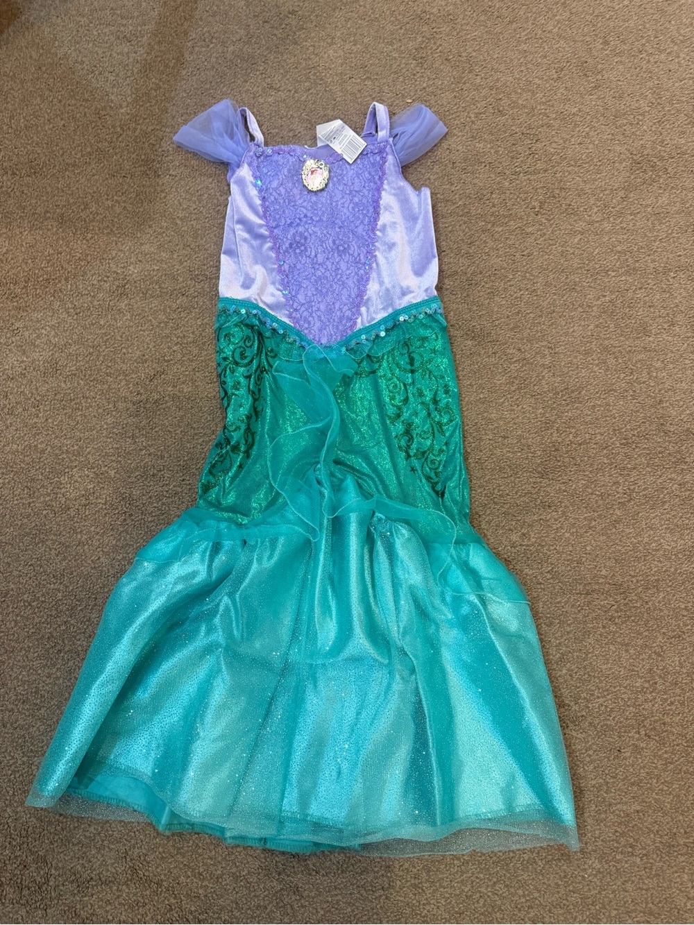 Disney Princess Ariel Mermaid Dress Costume - Purple & Teal